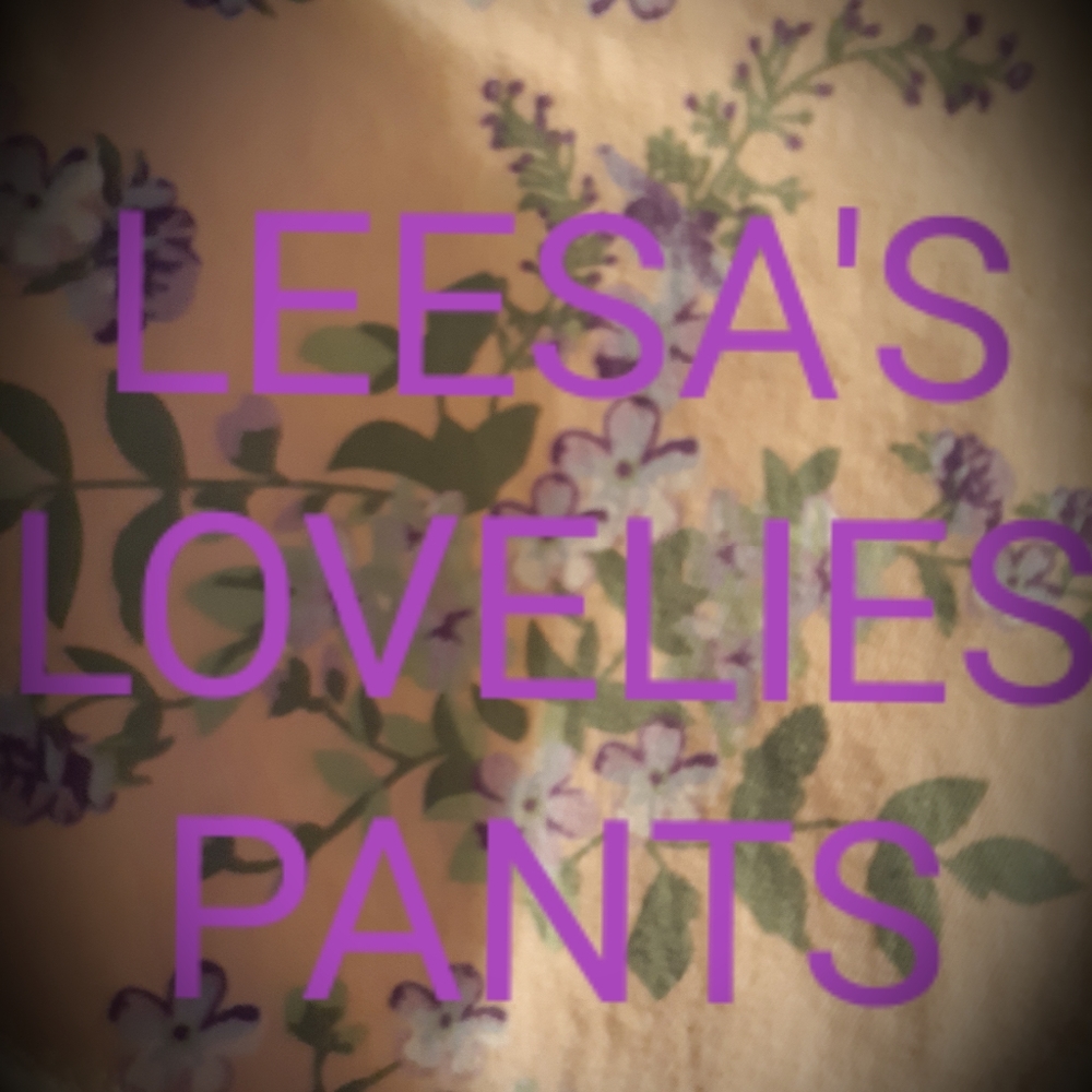 Navey pants with a dot like accent.